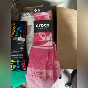 crocs socks 3 pairs NEW